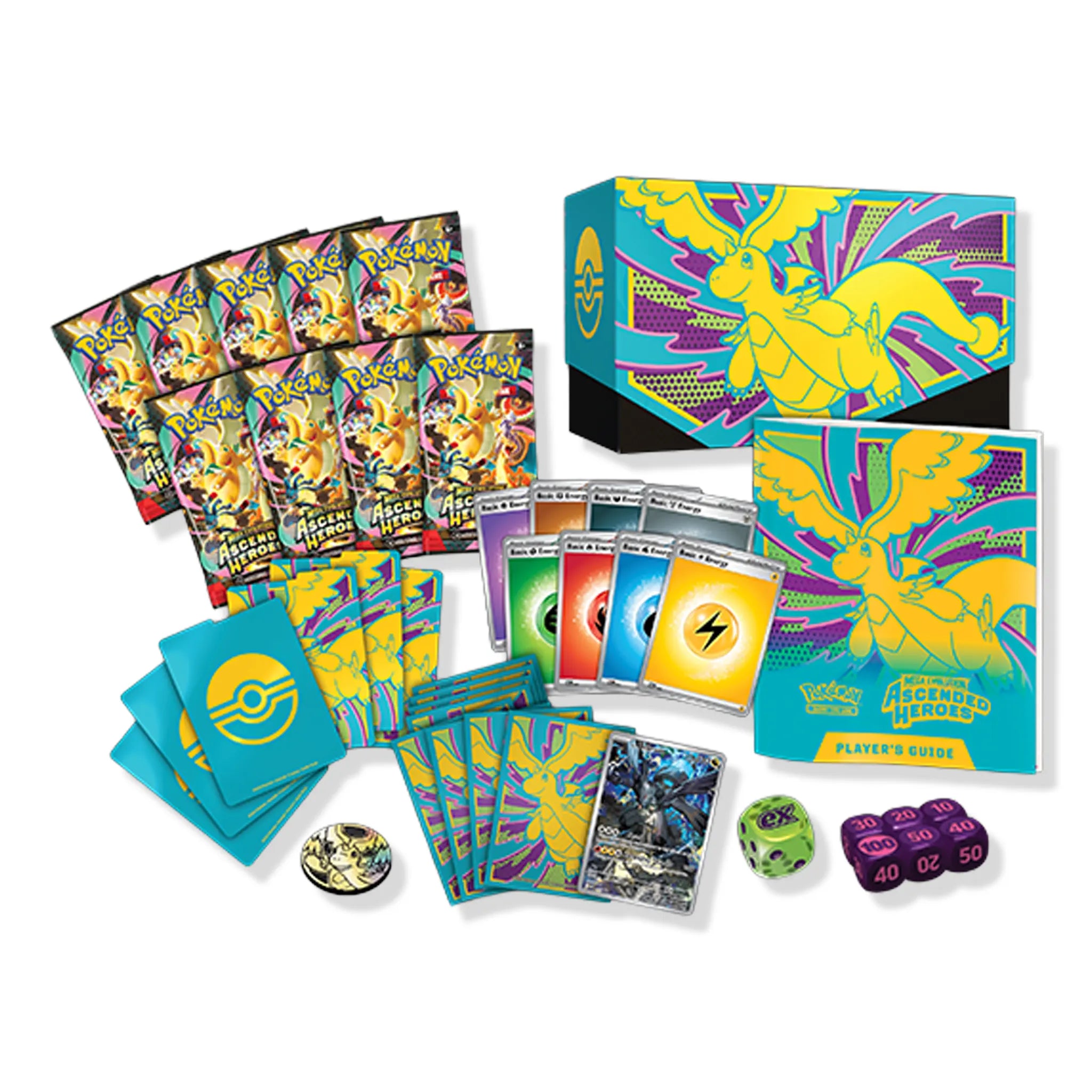 Cards View of Pokémon Mega Evolution Ascended Heroes Elite Trainer Box (2026)